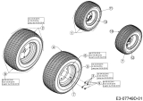 Cub Cadet Ersatzteile Gartentraktoren GTX 2100 14A-3GE-603  (2016) Räder 16x6.5 + 23x10.5