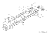Cub Cadet Ersatzteile Gartentraktoren GTX 2100 14A-3GE-603  (2012) Umlenkung Keilriemen Mähwerk