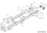 Cub Cadet Ersatzteile Gartentraktoren GTX 2100 14A-3GE-603  (2015) Umlenkung Keilriemen Mähwerk
