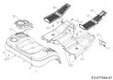 Cub Cadet Ersatzteile Gartentraktoren GTX 2100 14A-3GE-603  (2014) Sitzwanne, Trittbrett