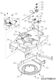 Cub Cadet Ersatzteile Laubsauger mit Häckselfunktion CSV 050 24B-05MP710  (2017) Gehäuse