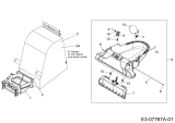 Cub Cadet Ersatzteile Laubsauger mit Häckselfunktion CSV 060 24A-06MM603  (2013) Saugdüse, Fangsack