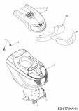 Ersatzteile Gutbrod Rasentraktoren GLX 92 RH-K Typ: 13HG91GE690  (2016) Motorhaube G-Style