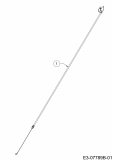 Ersatzteile MTD Benzin Rasenmäher ohne Antrieb Optima G 46 MB Typ: 11E-705B600 (2019) Bremszug 