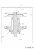 Ersatzteile Gutbrod Rasentraktoren Sprint SLX 107 S Typ: 13AP606G690  (2000) Messerspindel 618-0427