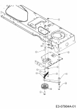 Ersatzteile Yard-Man Rasentraktoren X 604 G Typ: 13AX604G643  (2002) Spannrolle Mähwerkseinschaltung