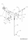 Ersatzteile Lawnflite Rasentraktoren 603 Typ: 13AC479C611  (2004) Geschwindigkeitsregelung