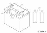 Ersatzteile Black Edition Rasentraktoren 282-117 TWIN KH Typ: 13HI93GT615  (2016) Batterie