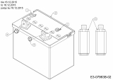 Ersatzteile Massey Ferguson Rasentraktoren MF 41-22 RD Typ: 13HP91GN395  (2016) Batterie bis 16.12.2015