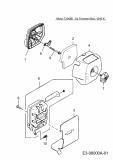 Cub Cadet Ersatzteile Motorsensen CC 745 41ADC74G330  (2014) Auspuff, Luftfilter