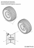 Ersatzteile MTD Rasentraktor 180/105 T Typ: 13AT76KN615  (2013) Räder vorne 15x6 ab 04.02.2013 bis 30.04.2013 