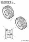 Ersatzteile MTD Rasentraktor Smart RG 145 Typ: 13CM765G600  (2014) Räder vorne 15x6 nur für Seriennummer mit ...B… 