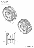 Ersatzteile MTD Rasentraktor 17.5/42 Typ: 13AN775S308  (2016) Räder vorne 15x6 bis 17.02.2016 