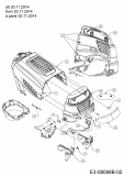Ersatzteile Blisar Rasentraktoren GE 140 Typ: 13H2765E607  (2015) Motorhaube 5-Style ab 20.11.2014