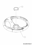 Ersatzteile WOLF-Garten Rasentraktor Expert 105.165 A Typ: 13HN90WN650  (2015) Lenkrad 