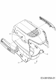Cub Cadet Ersatzteile Rasentraktoren LT2 NS96 13I279DF603  (2020) Luftführung