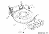 Ersatzteile Mr.Gardener Motormäher HW 42 B Typ: 11A-LL5B629  (2018) Mähwerksgehäuse, Waschdüse