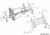 Ersatzteile Mr.Gardener Motormäher HW 42 B Typ: 11A-LL5B629  (2018) Abdeckung hinten