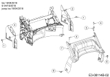 Cub Cadet Ersatzteile Motormäher LM1 AP42 11A-LQSJ603  (2018) Abdeckung hinten bis 18/04/2018