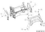 Cub Cadet Ersatzteile Motormäher LM1 AP42 11A-LQSJ603 (2019) Abdeckung hinten