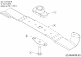 Ersatzteile WOLF-Garten Benzin Rasenmäher ohne Antrieb A 4600 Typ: 11A-TOSC650  (2018) Messer, Messeraufnahme bis 13.11.2016 