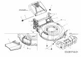 Ersatzteile MTD Benzin Rasenmäher mit Antrieb Advance 46 SPKVHW Typ: 12AKTN7D600  (2013) Mähwerksgehäuse 