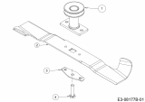 Ersatzteile WOLF-Garten Benzin Rasenmäher mit Antrieb S 4600 AHW Typ: 12B-TR5N650  (2016) Messer, Messeraufnahme 