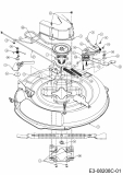 Ersatzteile MTD Rasentraktor Minirider 76 RDE Typ: 13A226SD600  (2015) Mähwerk D (30/76cm) 
