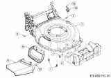 Ersatzteile Wingart Motormäher mit Antrieb BR 1553 RA Typ: 12B-PH5L601  (2016) Deflektor, Mähwerksgehäuse, Mulchklappe, Waschdüse
