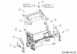 Cub Cadet Ersatzteile Motormäher mit Antrieb LM2 DR53 12C-PRKC603  (2017) Abdeckung hinten, Holmbraketten
