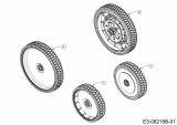 Ersatzteile MTD Benzin Rasenmäher mit Antrieb Advance 53 SPKHW Typ: 12C-PN7D600 (2020) Räder 