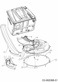 Ersatzteile WOLF-Garten Rasentraktor Scooter Pro Typ: 13B226ED650  (2014) Auswurfschacht, Deflektor, Luftleitblech, Messer 