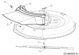Cub Cadet Ersatzteile E-Rasentraktoren LR2 ES76 33AA27JD603 (2020) Deflektor, Leitbleche, Messer
