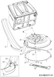 Cub Cadet Ersatzteile Rasentraktoren LR2 MR76 13A721HD603 (2021) Auswurfschacht, Deflektor, Messer