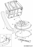 Ersatzteile WOLF-Garten Rasentraktor Scooter Pro Typ: 13C226HD650  (2019) Auswurfschacht, Deflektor, Messer 