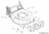 Ersatzteile MTD Benzin Rasenmäher mit Antrieb Smart 53 SPOHW Typ: 12A-PBJ6600  (2018) Mähwerksgehäuse 