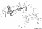 Cub Cadet Ersatzteile Motormäher mit Antrieb LM3 CR53s 12ABPV9B603 (2024) Abdeckung hinten, Holmbraketten