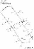 Ersatzteile MTD Benzin Rasenmäher mit Antrieb Smart 53 SPOHW Typ: 12A-PBJ6600 (2020) Holm ab 20.11.2019 
