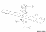 Ersatzteile WOLF-Garten Benzin Rasenmäher mit Antrieb S 5300 B Typ: 12A-PR5L650  (2017) Messer, Messeraufnahme 