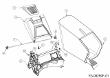 Ersatzteile MTD Benzin Rasenmäher mit Antrieb Optima 53 SPBHWIS Typ: 12DEPH7E600 (2020) Grasfangsack, Heckklappe, Leitstück hinten 