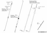 Ersatzteile Massey Ferguson Motormäher mit Antrieb MF 53 SPKV Typ: 12BVQ57D695  (2014) Bowdenzüge