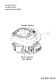 Cub Cadet Ersatzteile Rasentraktoren CC 1018 AN 13HD90AN603  (2014) Motor Briggs & Stratton bis 04.04.2014