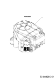 Cub Cadet Ersatzteile Gartentraktoren XT3 QS127 14BIA5CQ603  (2020) Motor Kawasaki