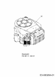 Cub Cadet Ersatzteile Rasentraktoren CC 1016 KHE 13BG91AE603  (2014) Motor Kawasaki