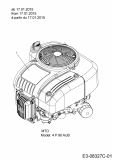 Ersatzteile MTD Rasentraktor DL 96 H Typ: 13H2795F677  (2015) Motor MTD ab 17.01.2015 