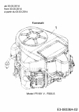 Ersatzteile Massey Ferguson Rasentraktoren MF 41-22 RD Typ: 13HF91GN695  (2014) Motor Kawasaki ab 03.03.2014