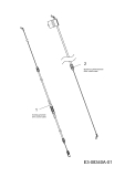 Cub Cadet Ersatzteile Motormäher mit Antrieb CC 53 SPS HW 12A-85J3603  (2013) Bowdenzüge
