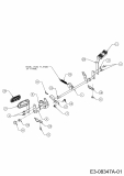 Ersatzteile MTD Rasentraktor LTEX 92 A Typ: 13AM98KE682  (2013) Pedalwelle 