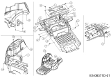 Cub Cadet Ersatzteile Zero Turn RZT S 42 17BICBDS603  (2016) Sitzplatte, Trägerplatte Tank, Tankverkleidung