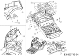 Cub Cadet Ersatzteile Zero Turn XZ2 127 17AICBDQ603  (2017) Sitzplatte, Trägerplatte Tank, Tankverkleidung